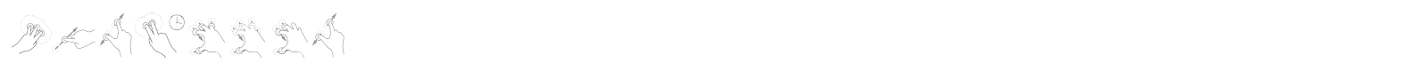 Gesture font preview